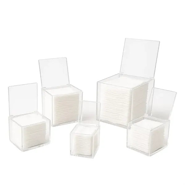 Acrylic Face Towel Holder with Flip Lid