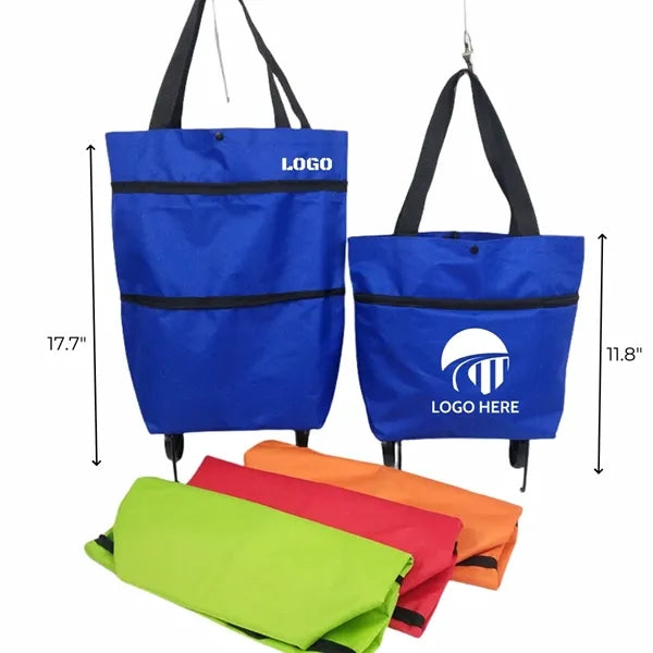 Folding Shopping Pull Cart Trolley Bag With Wheels