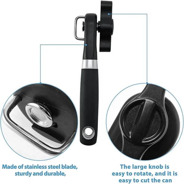 Black/Red Stainless Steel Can Openers