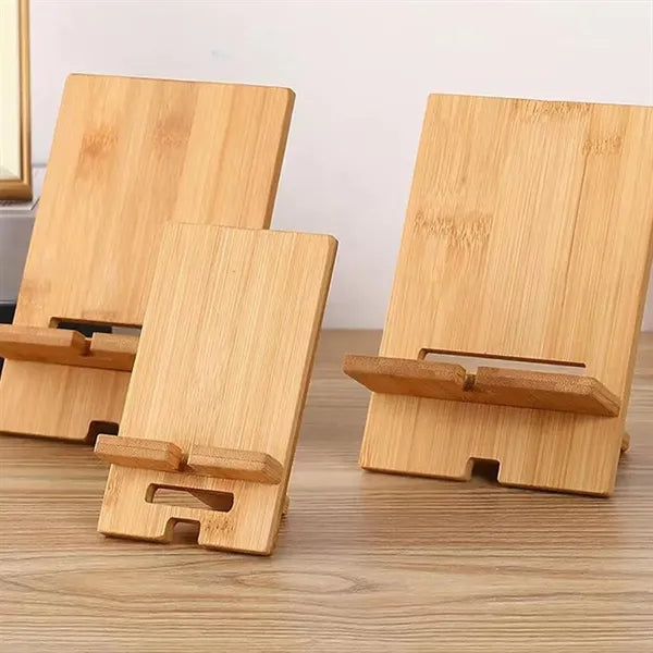 Adjustable Wooden Phone Stand For Watching Videos