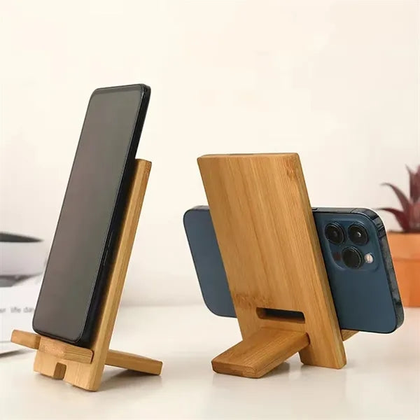 Adjustable Wooden Phone Stand For Watching Videos