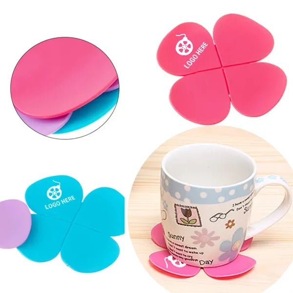 Flower Shaped Heat Insulating Silicone Coasters