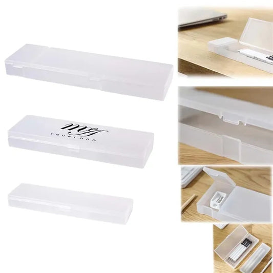 Transparent Plastic Writing Case