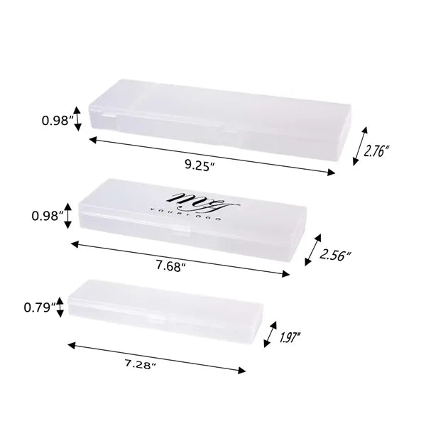 Transparent Plastic Writing Case