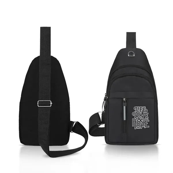 Crossbody Sling Backpack ( 6.7" X 12" X 3" )