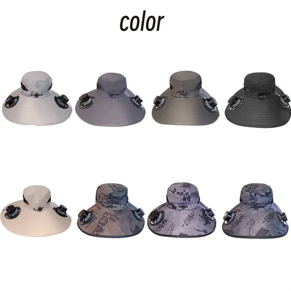 Sun Hat With 2 Solar Fan