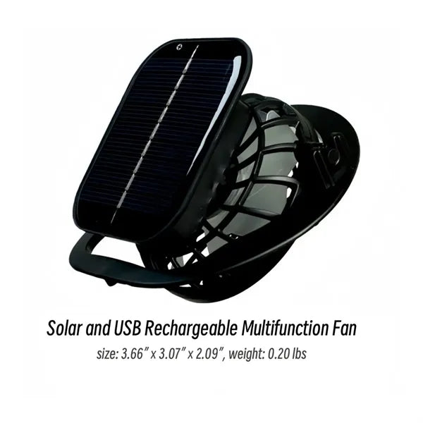 Wide Brim Sun Hats With 2 Solar Fan