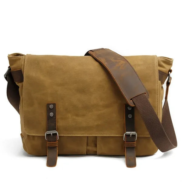 Laptop Messenger Bag for Mens14 Inch Waterproof Vintage