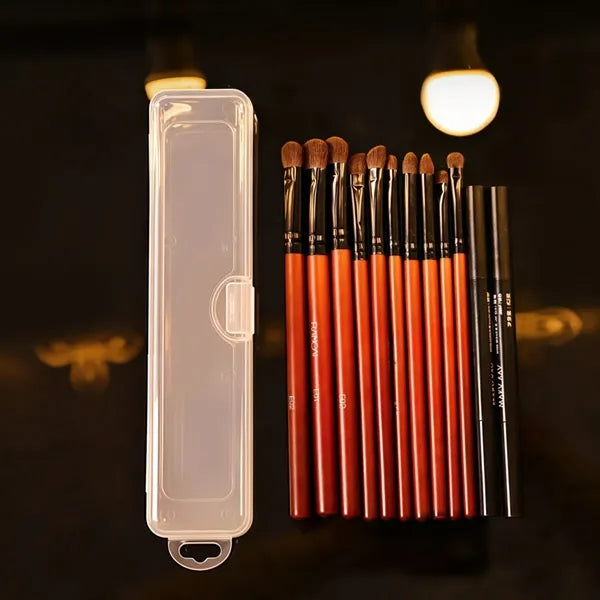 Portable Travel Cosmetic Brush Holder Dispenser Cutlery