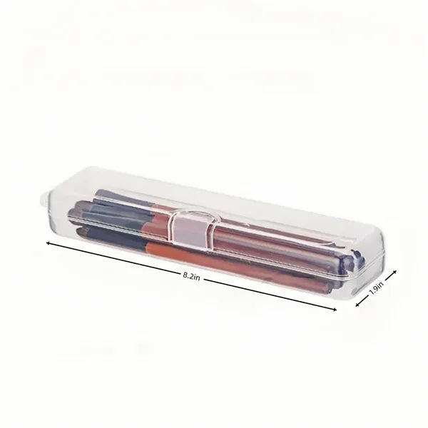 Portable Travel Cosmetic Brush Holder Dispenser Cutlery