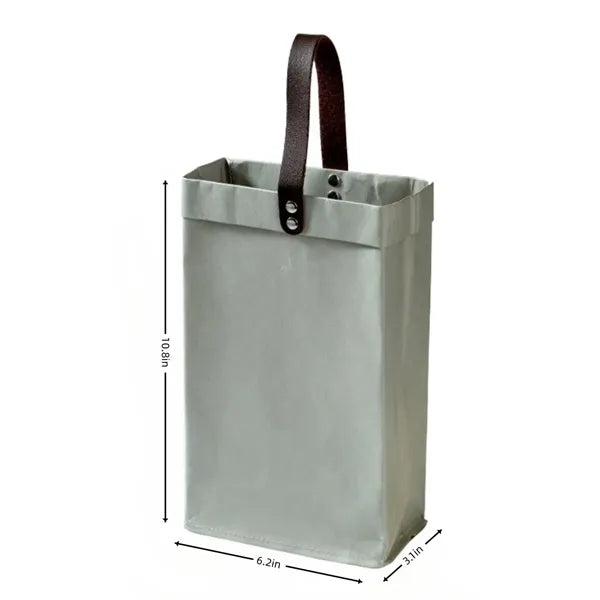 Red Wine Carrying Bag Washed Kraft Paper Stylish Sturdy