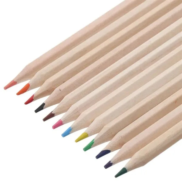 12 Pcs Wooden Highlighters
