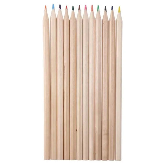 12 Pcs Wooden Highlighters
