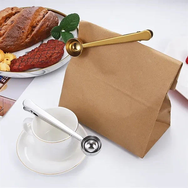 15ml 2-in-1 Stainless Steel Measuring Scoop Clip