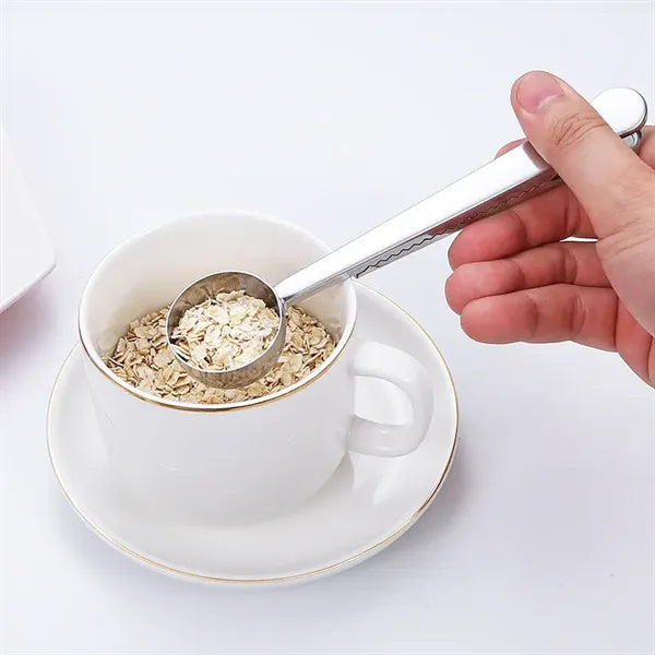 15ml 2-in-1 Stainless Steel Measuring Scoop Clip