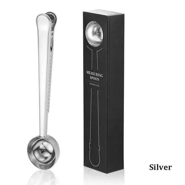 15ml 2-in-1 Stainless Steel Measuring Scoop Clip