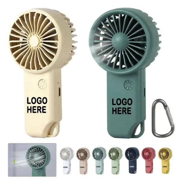 Portable Mini Handheld Fan W/Carabiner