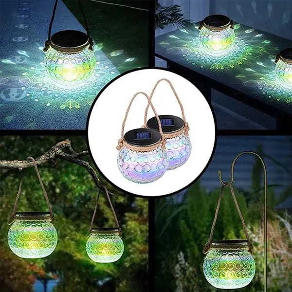 Glass Can Shape Solar Lamp
