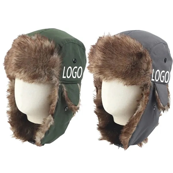 Warm Russian Trooper Hat Winter Skiing Cap Windproof