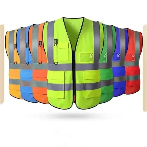 Reflective Safety Vest W/pockets