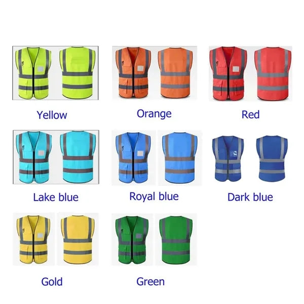 Reflective Safety Vest W/pockets