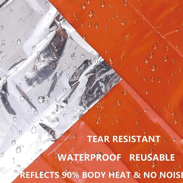 Waterproof Warm Hooded Survival Cape Outdoor Camping