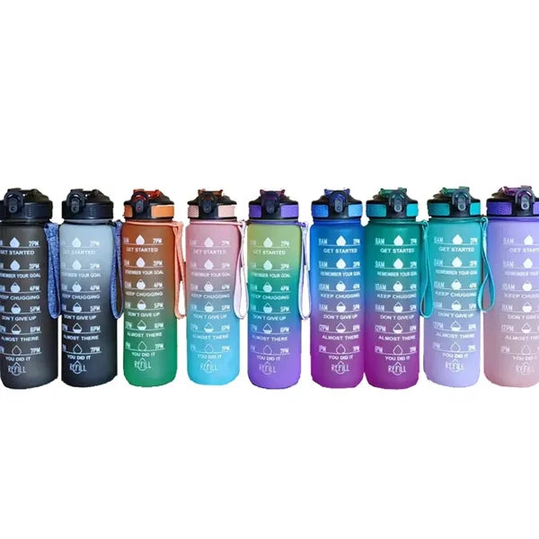30 oz. Wide Mouth Water Bottle with Motivational Slogans
