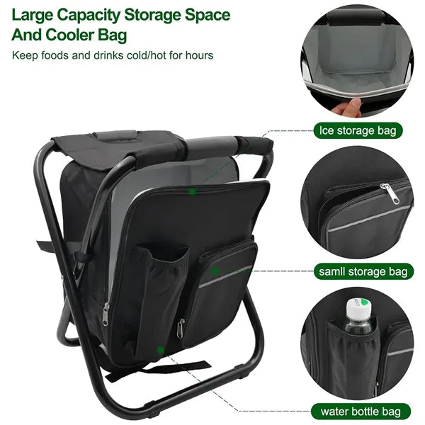Multi-Purpose Foldable Oxford Camping Cooler Backpack