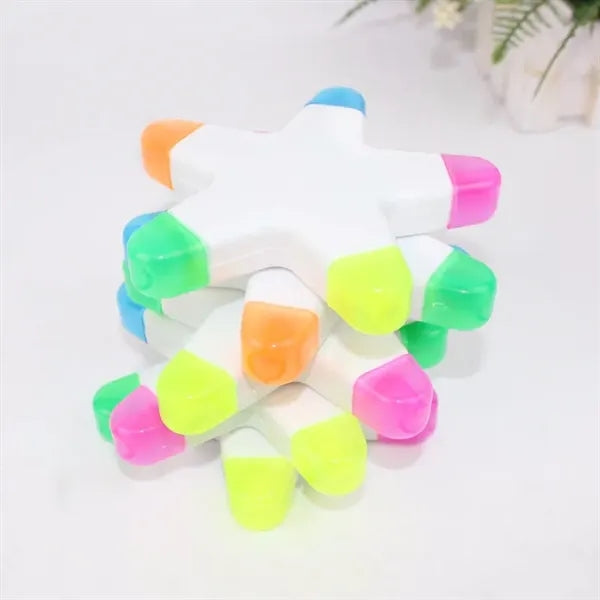 Five Colors Creative Highlighter Marker Pen