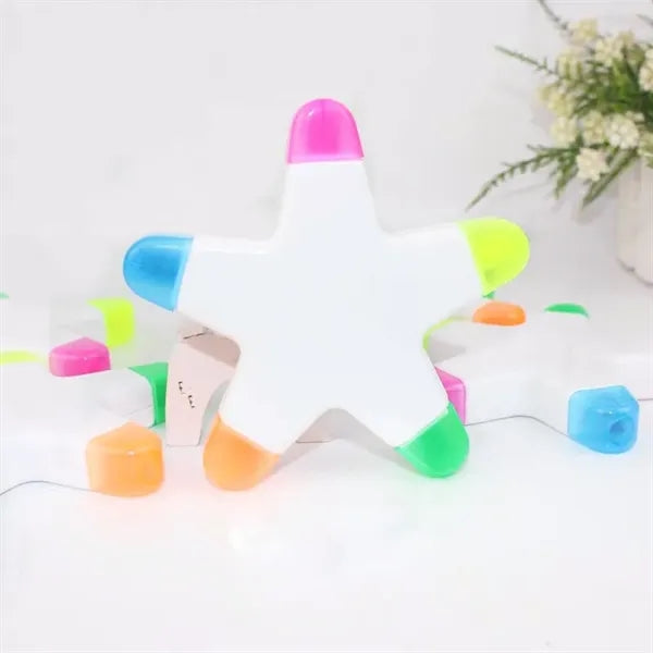 Five Colors Creative Highlighter Marker Pen