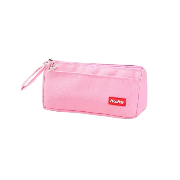 Zipper Double Oxford Cloth Tote Pencil Bag
