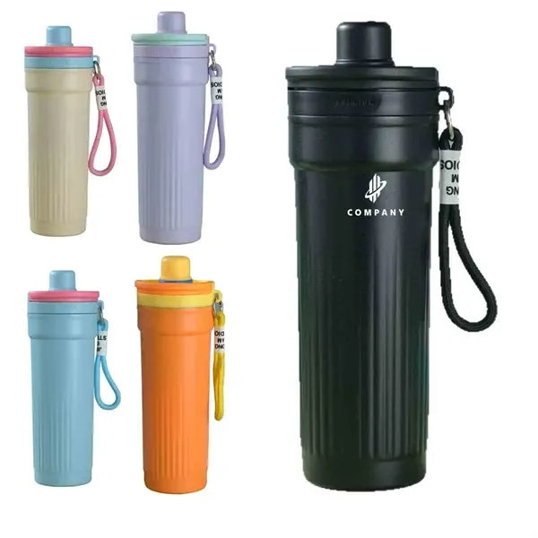 Portable 24oz Water Bottle With Handle