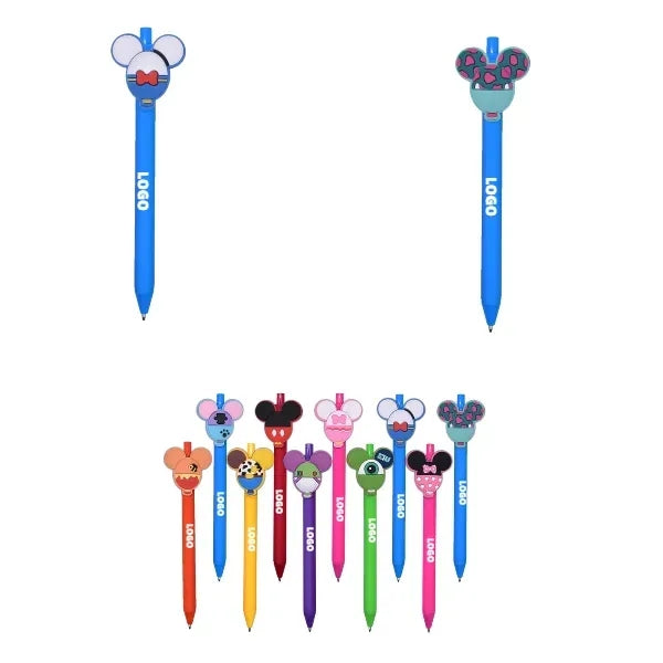 Mickey Mouse Head Ballpoint Pen in Candy Colors