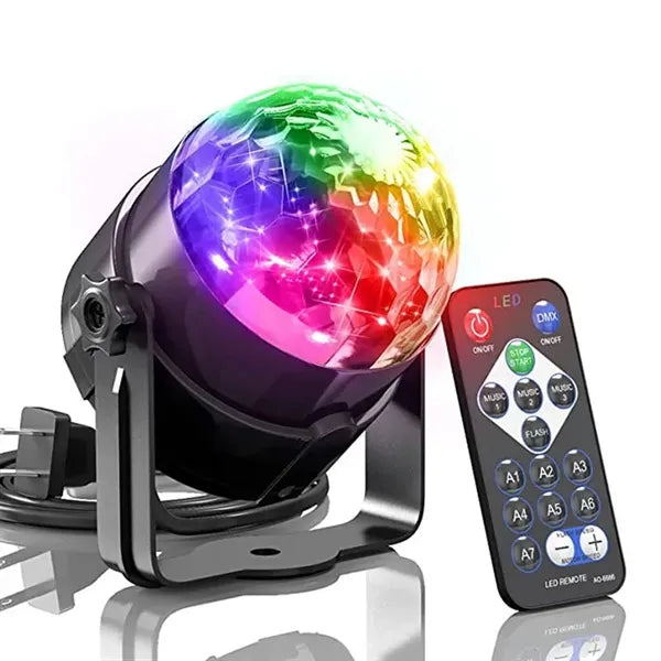 Disco Party Sound Activated Storbe Light with Led Light