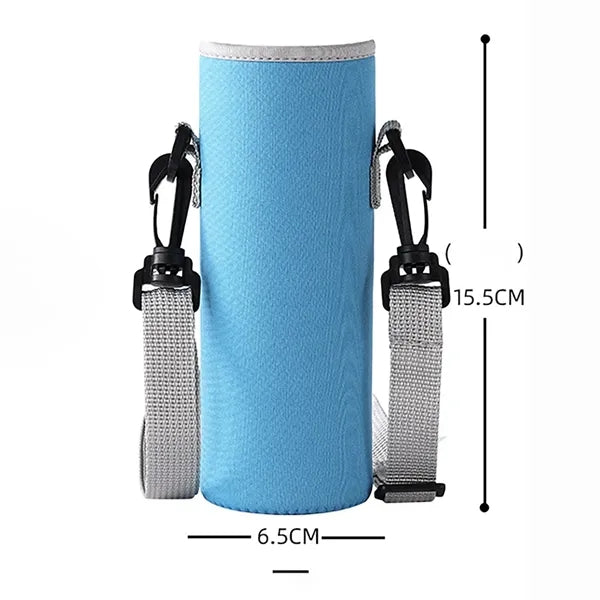 Water Bottle Bag Carrier with Adjustable Strap