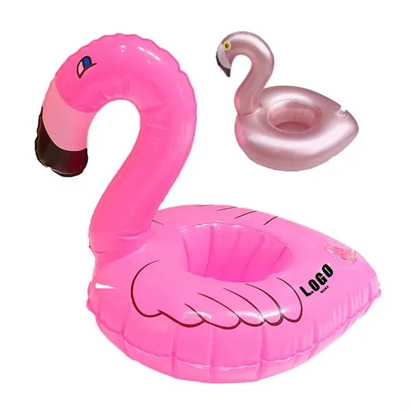 PVC Inflatable Floating Flamingo Cup Holder