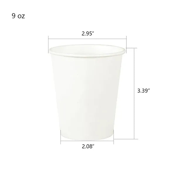 9 oz Customized Disposable Paper Cups