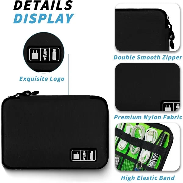 Portable Travel Cable Organizer
