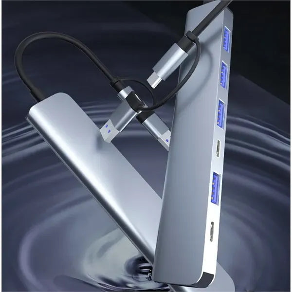 High Speed 8 in 1 USB C Docking Station with Stable Hubs