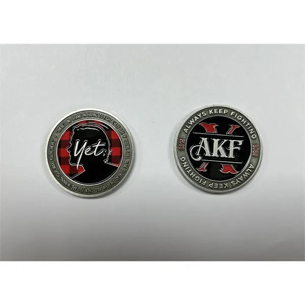 1.75" Speed Full Color Challenge Coins & Envelope