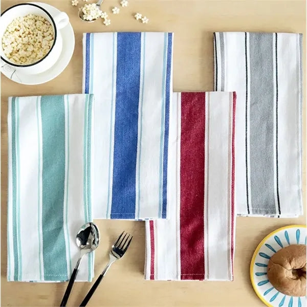100% Cotton Striped Tea Towel