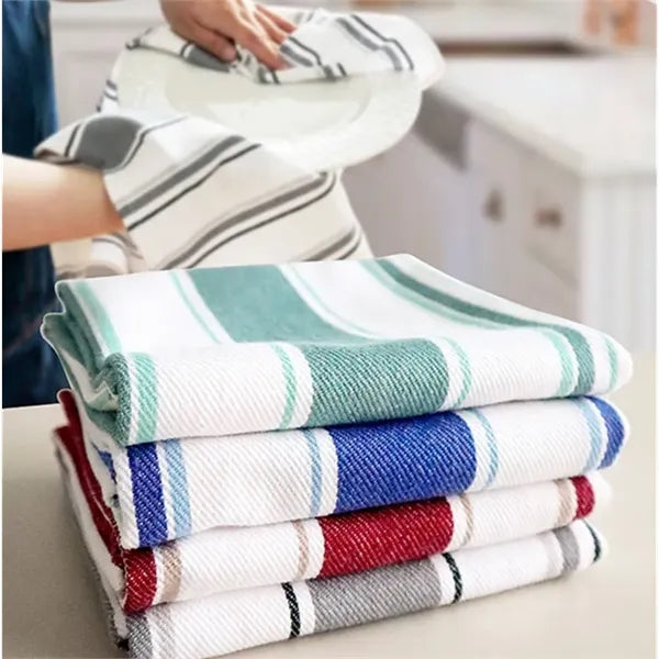 100% Cotton Striped Tea Towel
