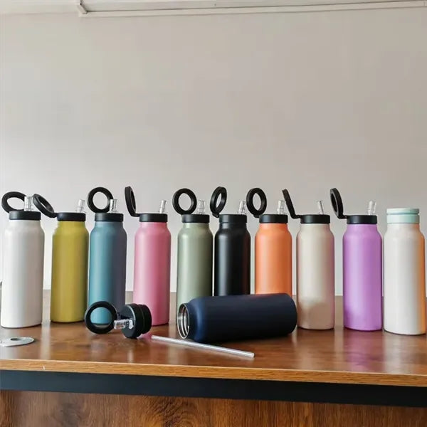 24oz Insulated Water Bottle With Magnetic Phone Holder