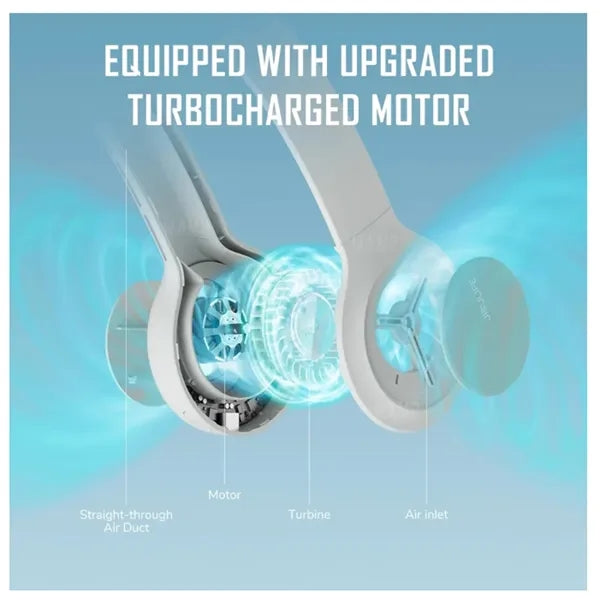 Hands-Free USB Rechargeable Bladeless Neck Fan
