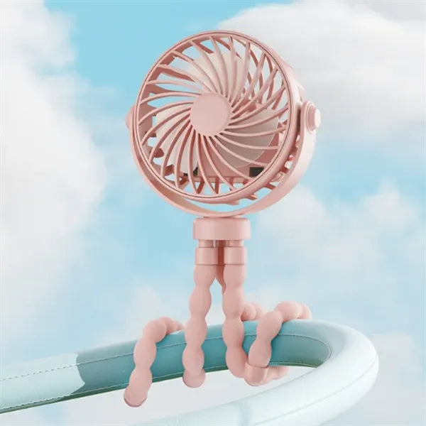 Flexible Tripod Rechargeable Clip Fan