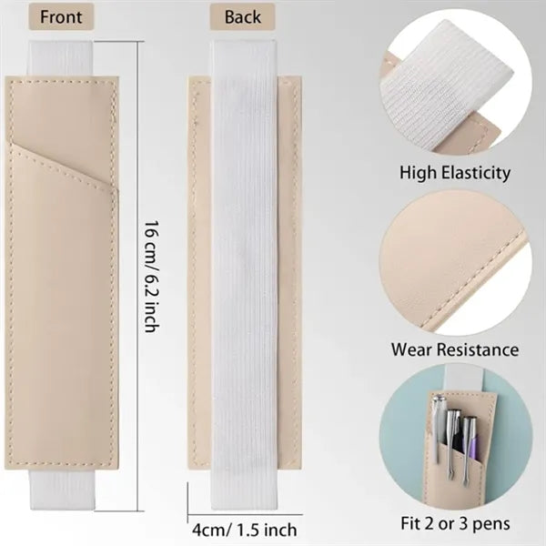 Adjustable Elastic Band Pen Holder Sleeve Notebook Pouch