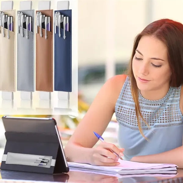 Adjustable Elastic Band Pen Holder Sleeve Notebook Pouch