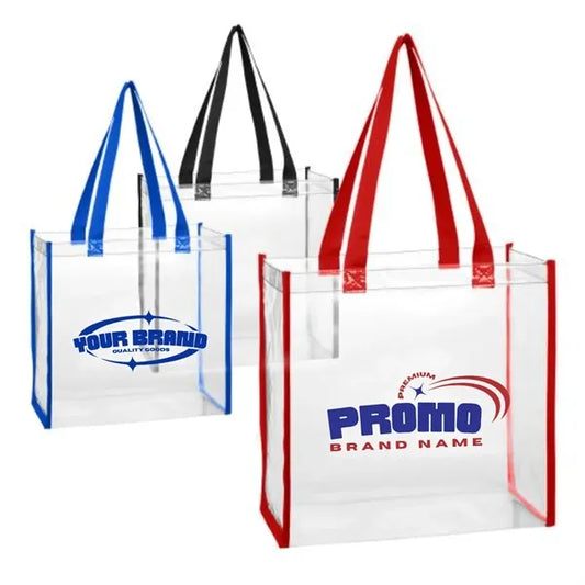 Stadium Approved Clear PVC Tote Bag Large Capacity Durable