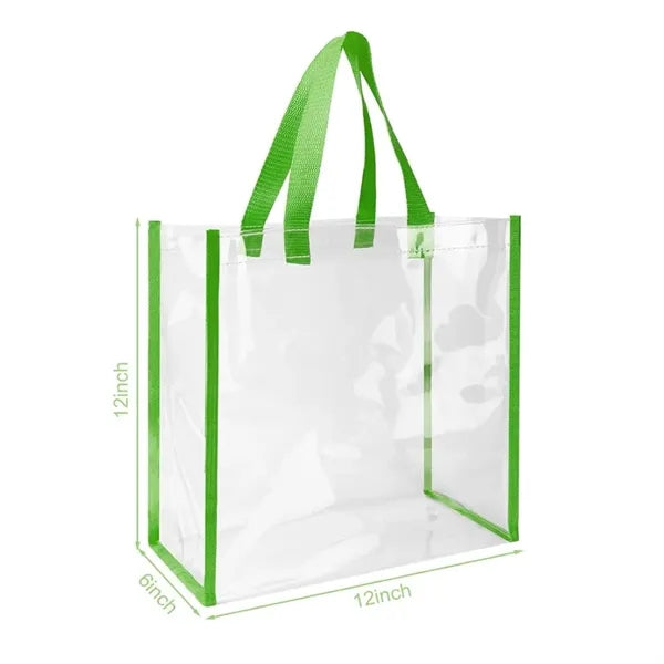 Stadium Approved Clear PVC Tote Bag Large Capacity Durable