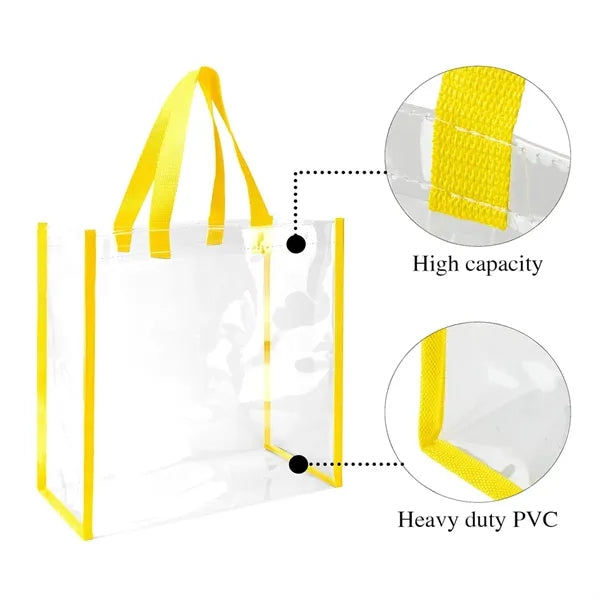 Stadium Approved Clear PVC Tote Bag Large Capacity Durable